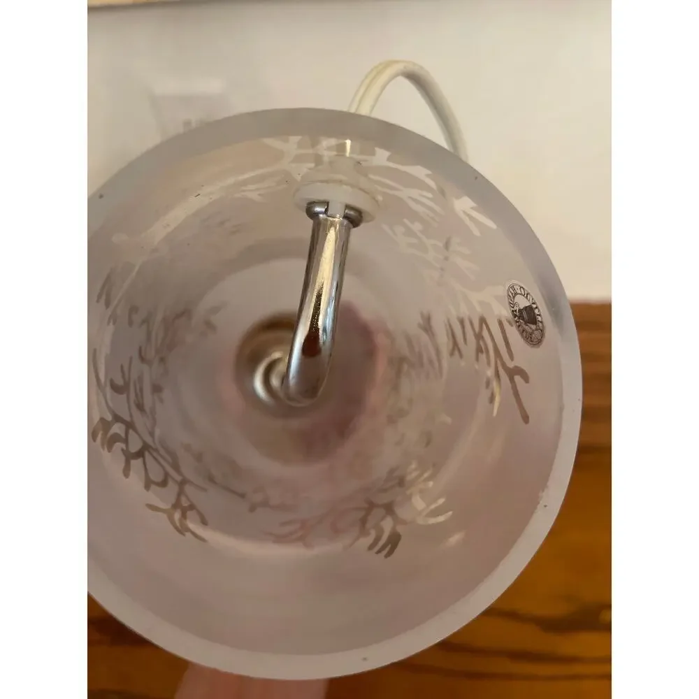 Frosted glass tall luminary  portable lamp